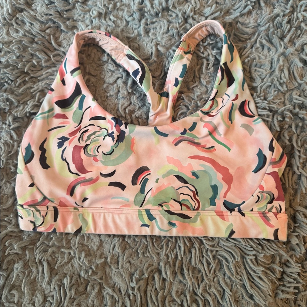 Athleta Floral Sports Bra